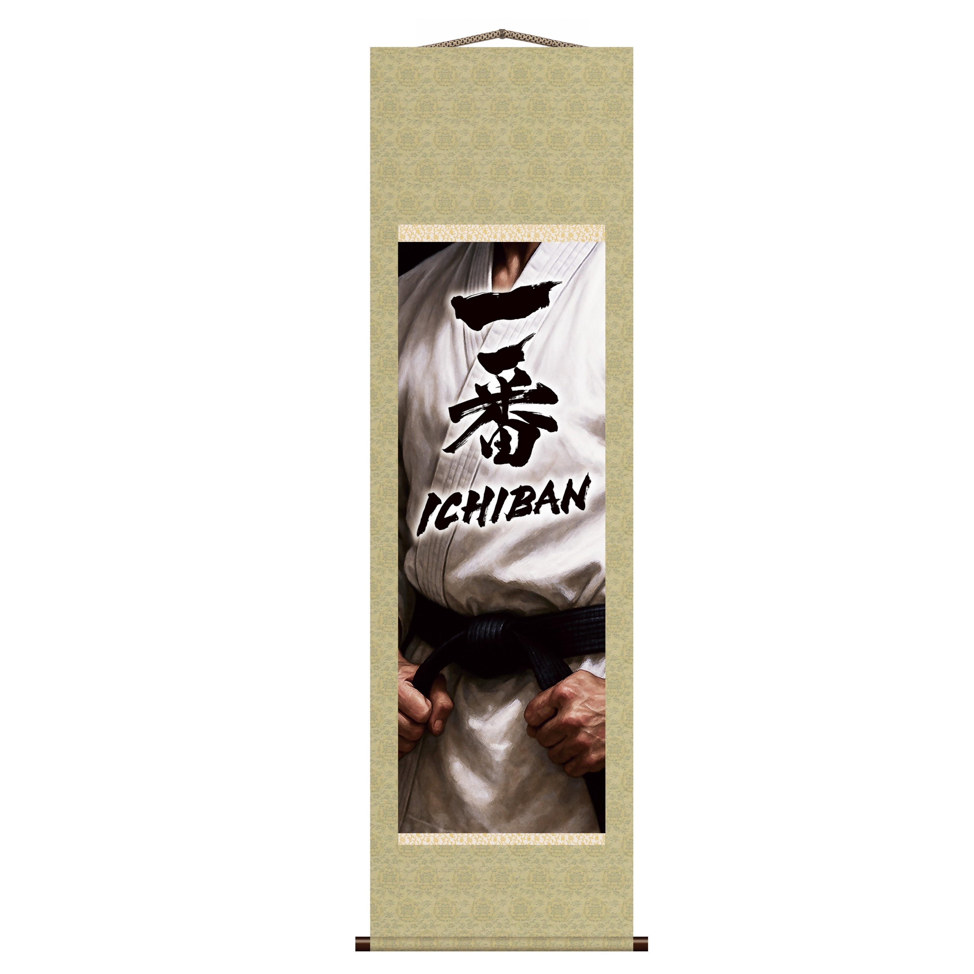 Arts martiaux japonais Ichiban Kakemono Tenture murale – Esprit de ceinture noire 