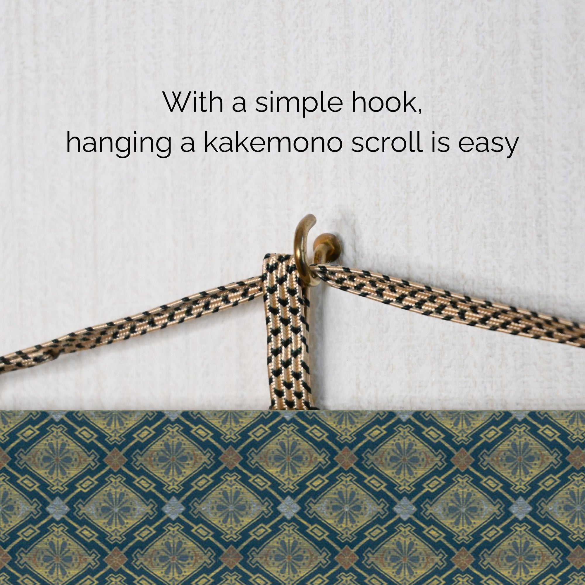 Kakemono mural de samouraï japonais – Samouraï debout en armure 